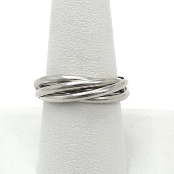 5 Band Rolling Ring Sterling Silver size 7 - Picture 1 of 8